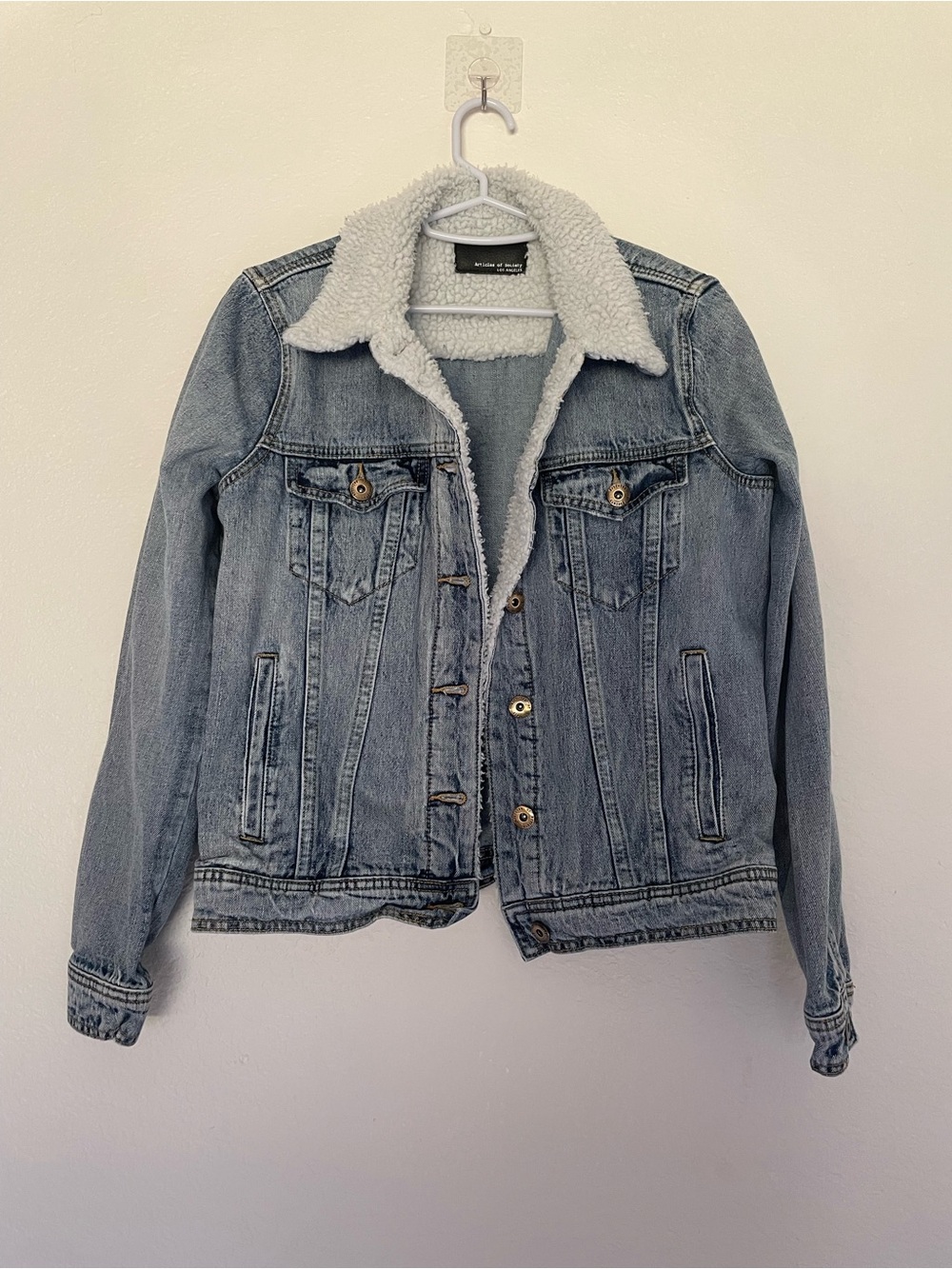Sherpa lined denim jacket